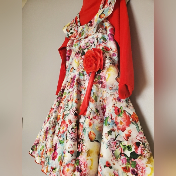 FALL SPECIAL Flower dress set for girls age ( 6/7) - Picture 5 of 10